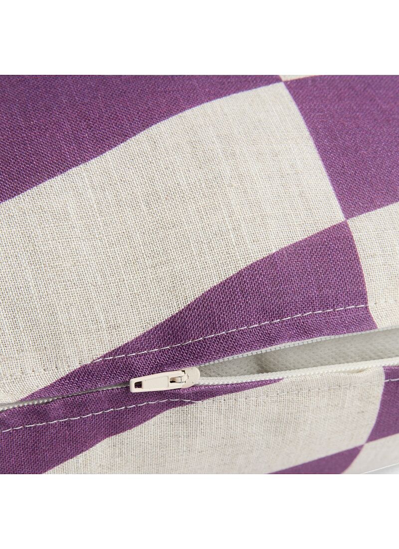 CUSHION (45x45) PURPLE DIAGONAL TILES
