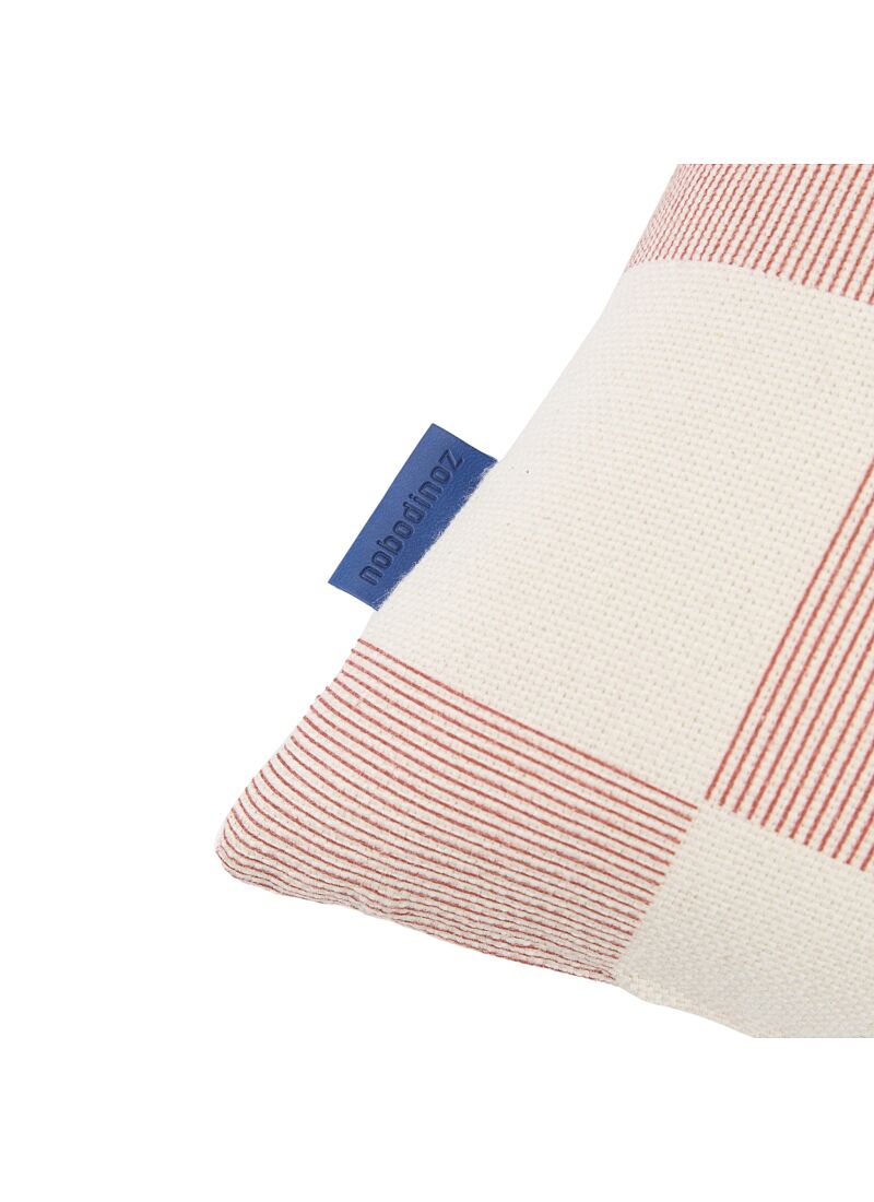 CUSHION (50x30) RED BURNT CHECKS