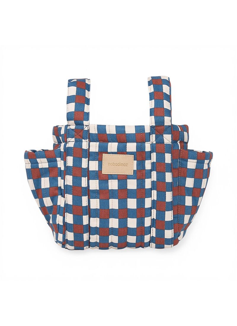 STROLLER ORGANIZER BLUE RED MOSAIC
