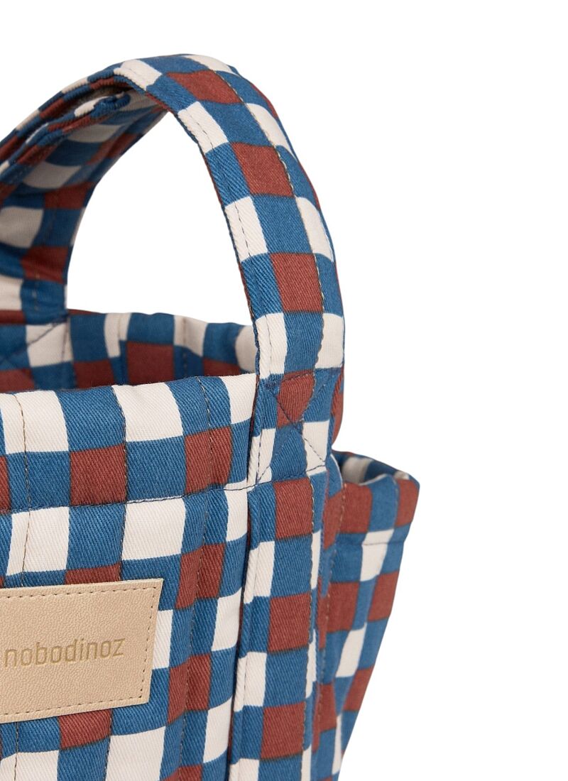 STROLLER ORGANIZER BLUE RED MOSAIC