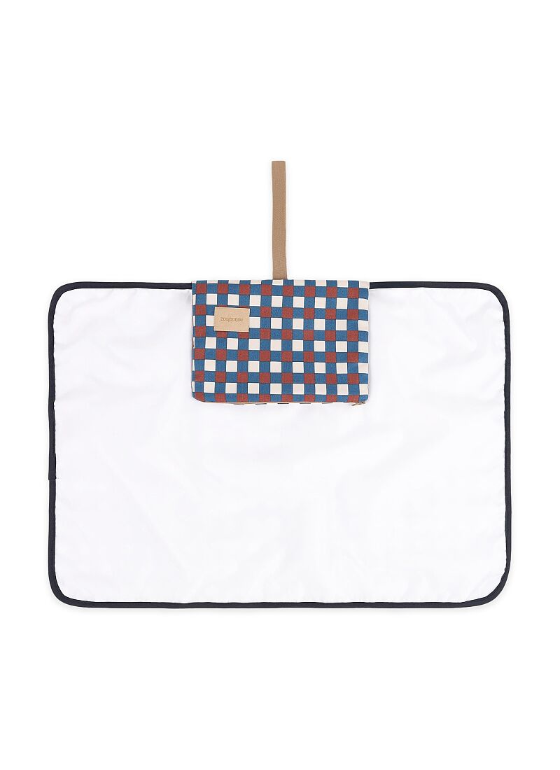 CHANGING PAD BLUE RED MOSAIC
