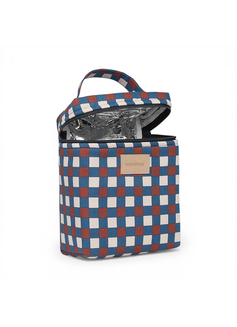 ISOTHERMAL LUNCH BAG BLUE RED MOSAIC