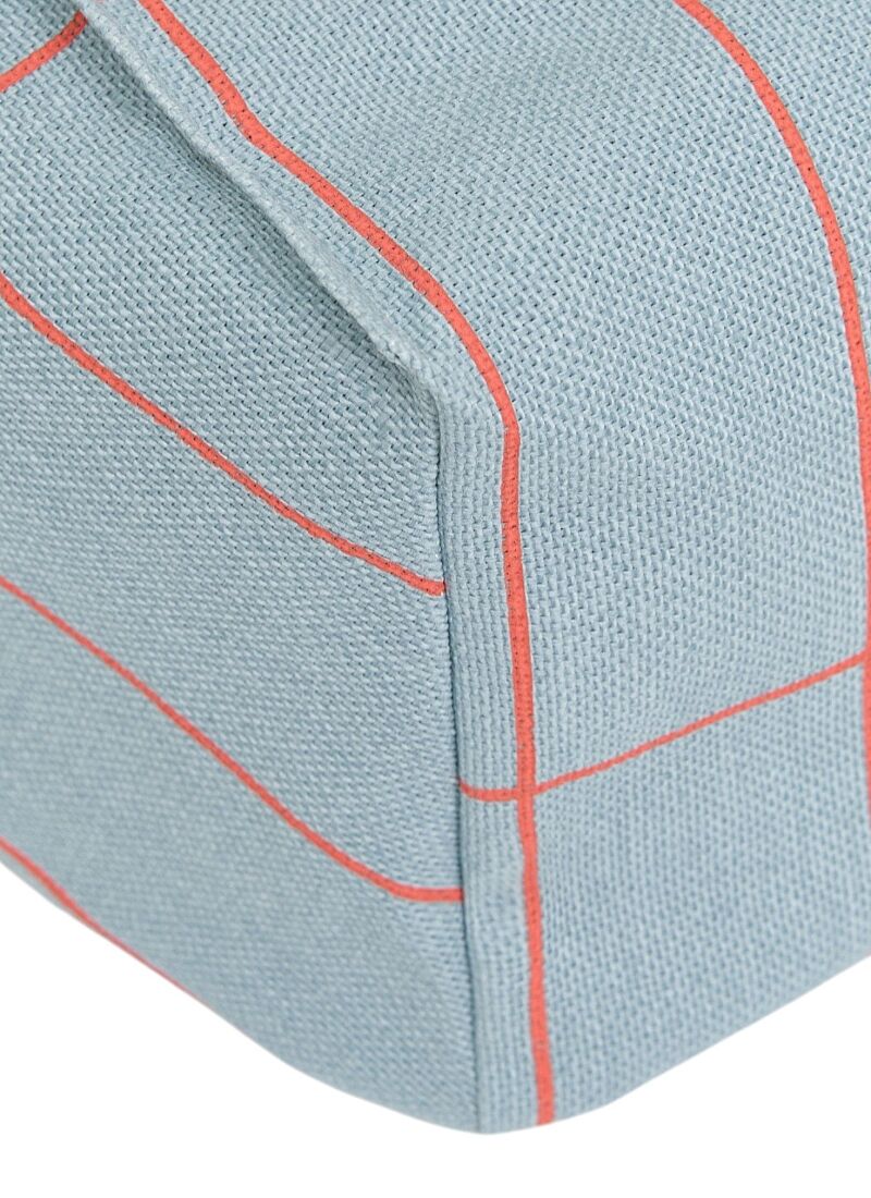 BEANBAG ARMCHAIR BLUE RED GRID