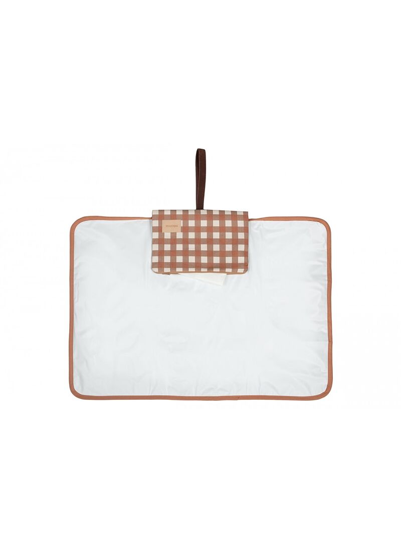 CHANGING PAD HYDE PARK TERRACOTTA CHECKS