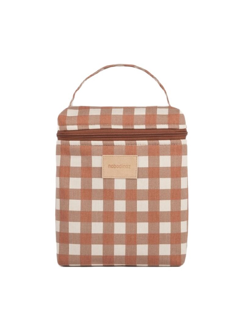 ISOTHERMAL LUNCH BAG HYDE PARK TERRACOTTA CHECKS