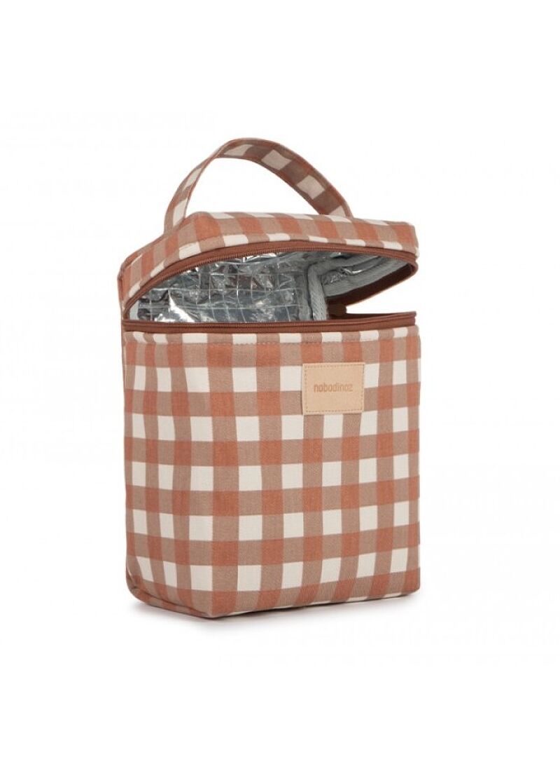 ISOTHERMAL LUNCH BAG HYDE PARK TERRACOTTA CHECKS
