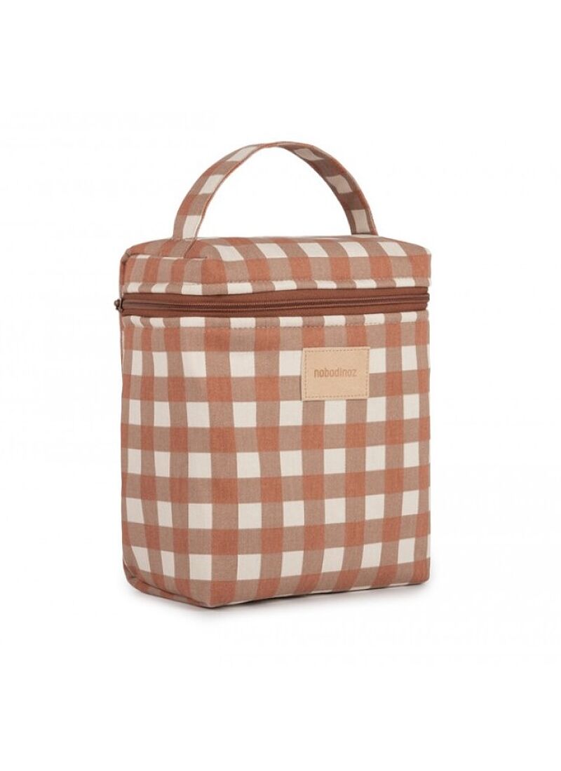 ISOTHERMAL LUNCH BAG HYDE PARK TERRACOTTA CHECKS