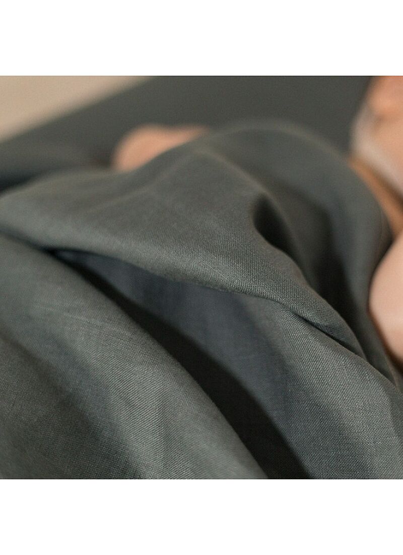 LINEN BLANKET (70x90) LIN GREEN BLUE