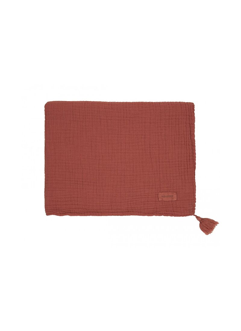 MUSLIN BLANKET (65x100) WABI SABI ROSEWOOD