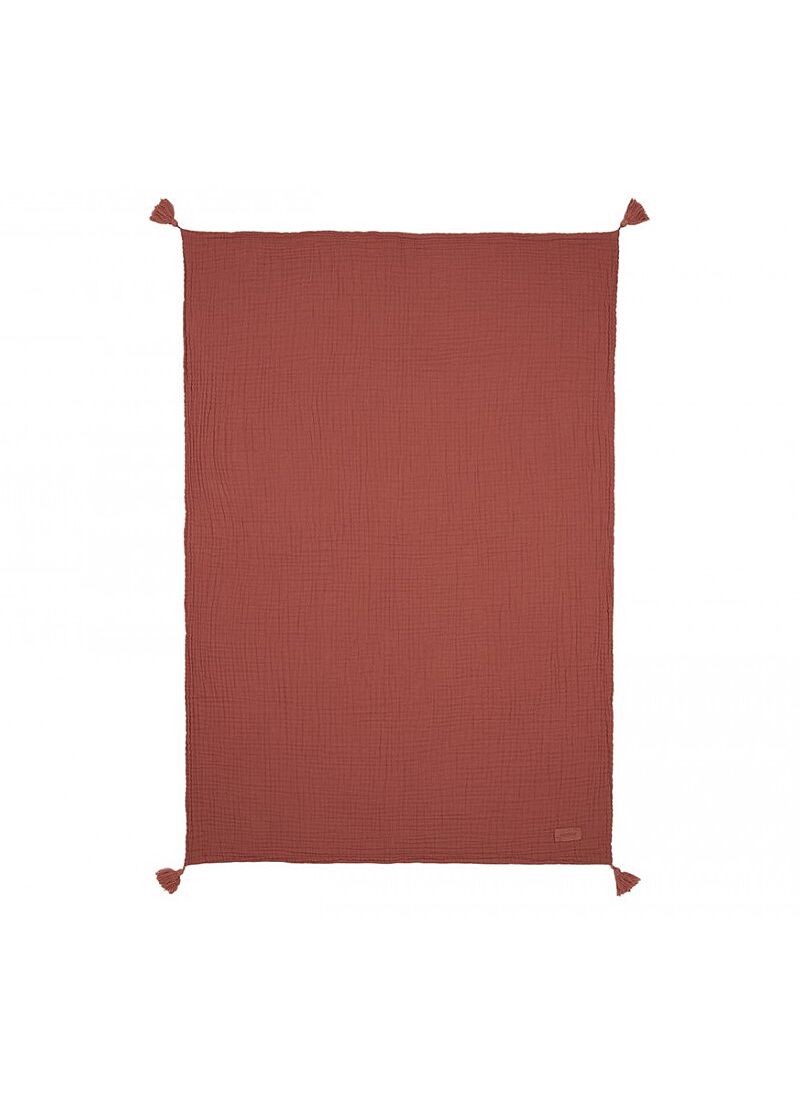MUSLIN BLANKET (65x100) WABI SABI ROSEWOOD