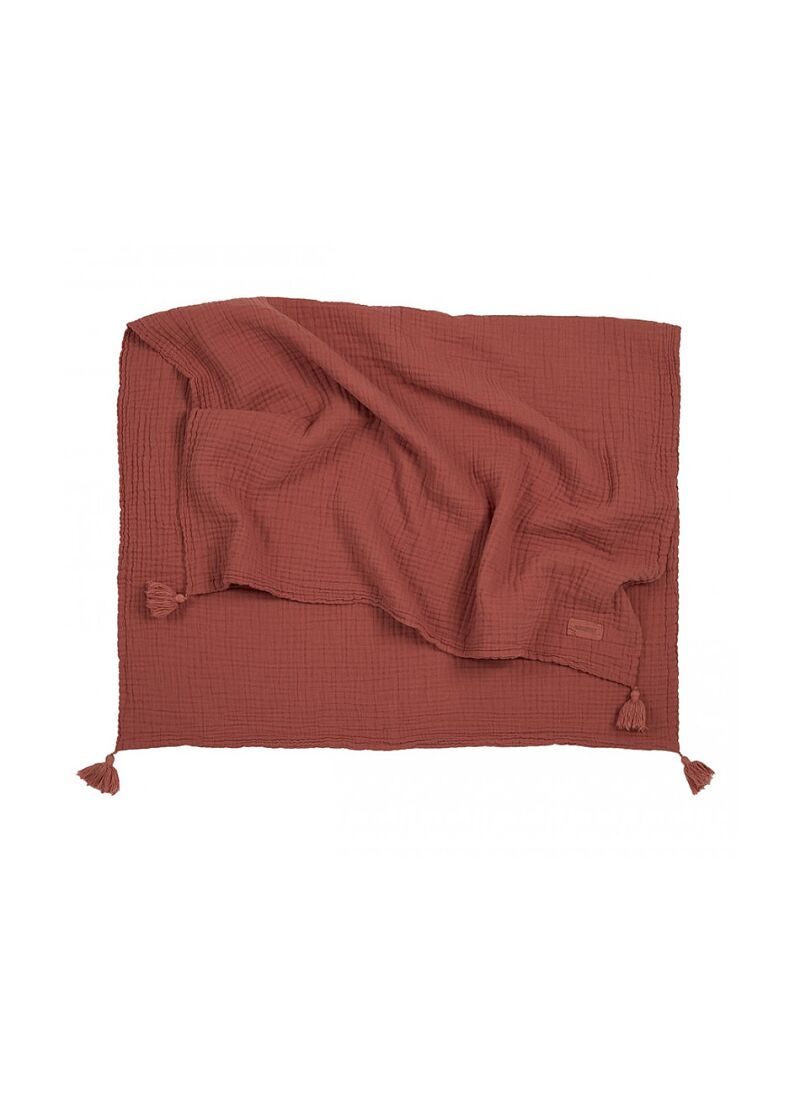 MUSLIN BLANKET (65x100) WABI SABI ROSEWOOD