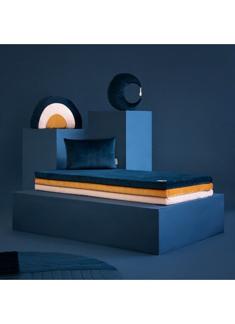FLOOR MATTRESS ZANZIBAR VELVET NIGHT BLUE
