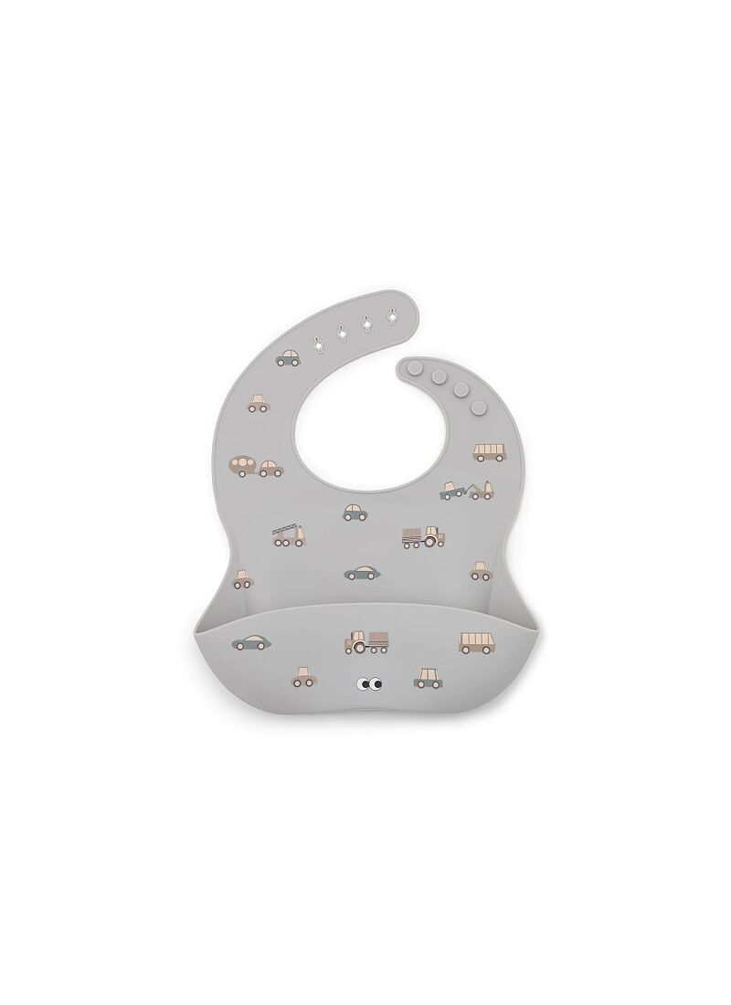 SILICONE BIB LITTLE WHEELS