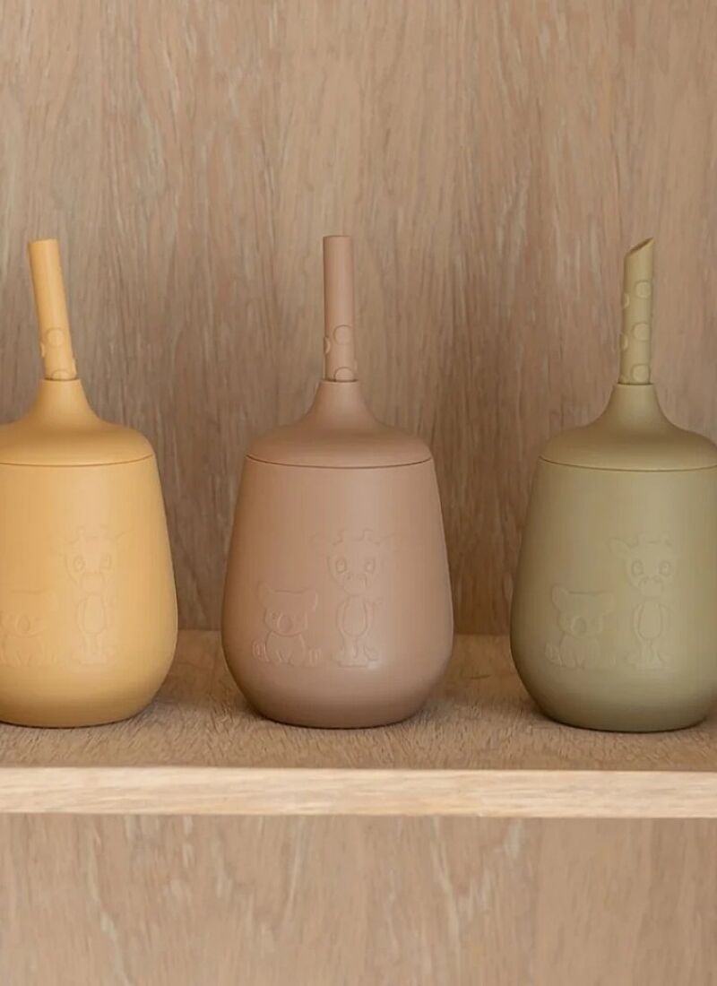 STRAW CUP ADITA OLIVE GREEN