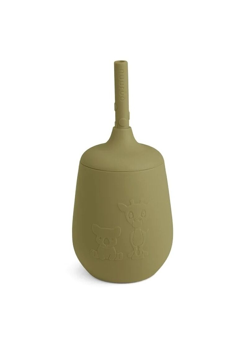 STRAW CUP ADITA OLIVE GREEN