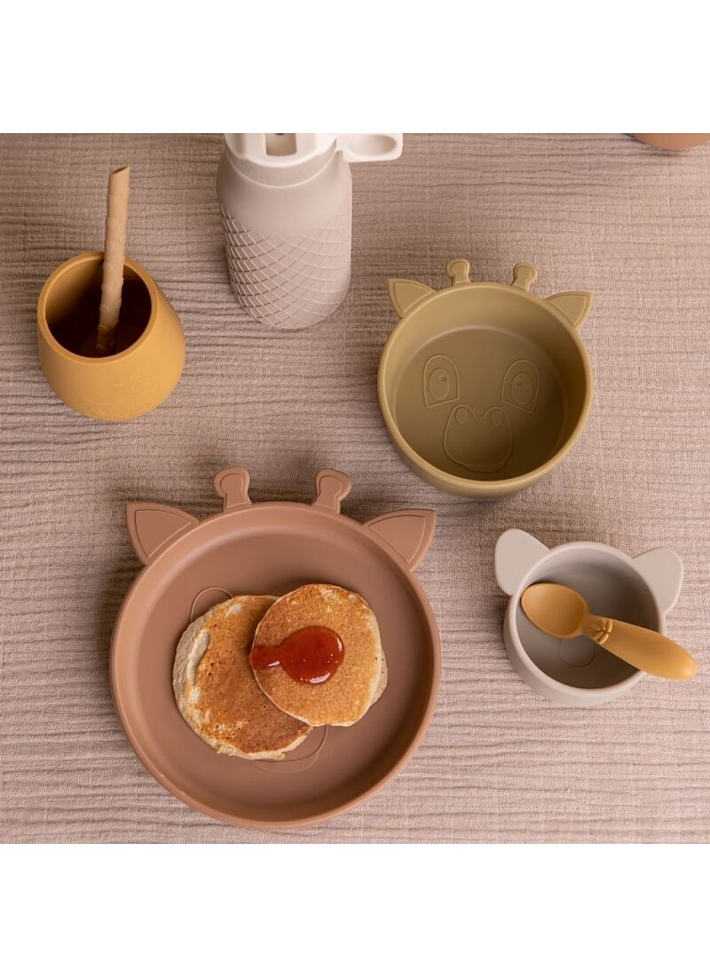 SILICONE DINNER SET EDDY OLIVE GREEN