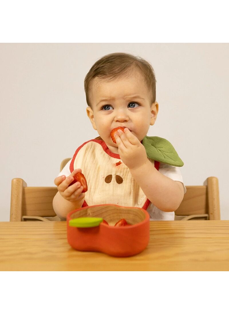 SET BOWL & SPOON APPLE