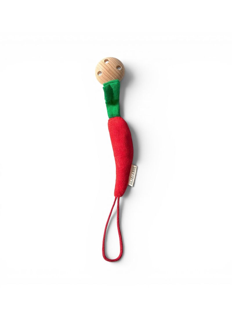 PACIFIER CLIP CHILI PEPPER