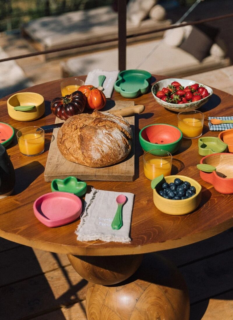 SET BOWL & SPOON LEMON