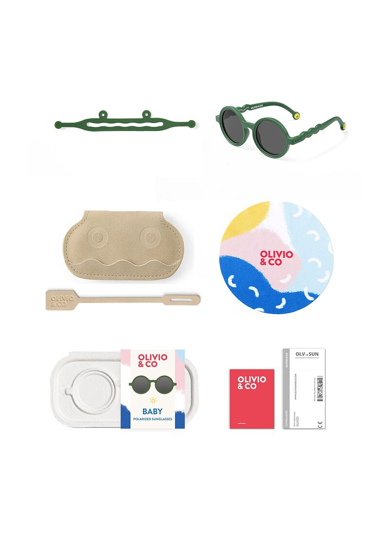 CHILDREN'S SUNGLASSES (0-18M) CACTUS GREEN