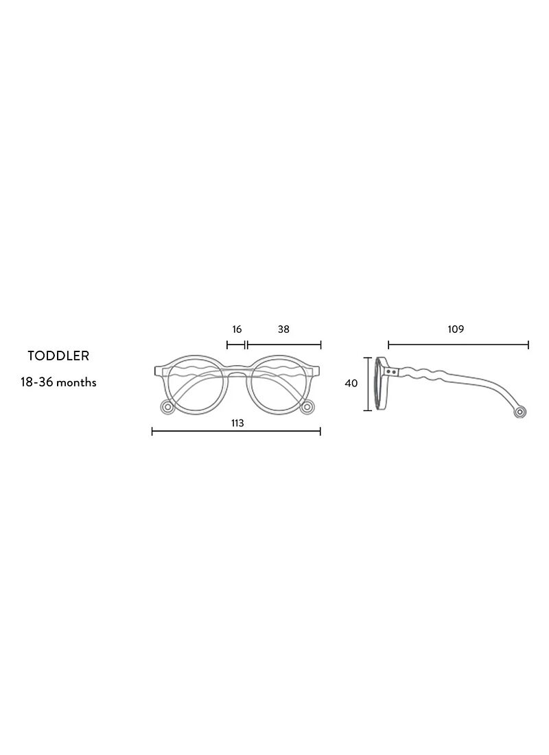 CHILDREN'S SUNGLASSES (18-36M) CORAL REEF BLUE
