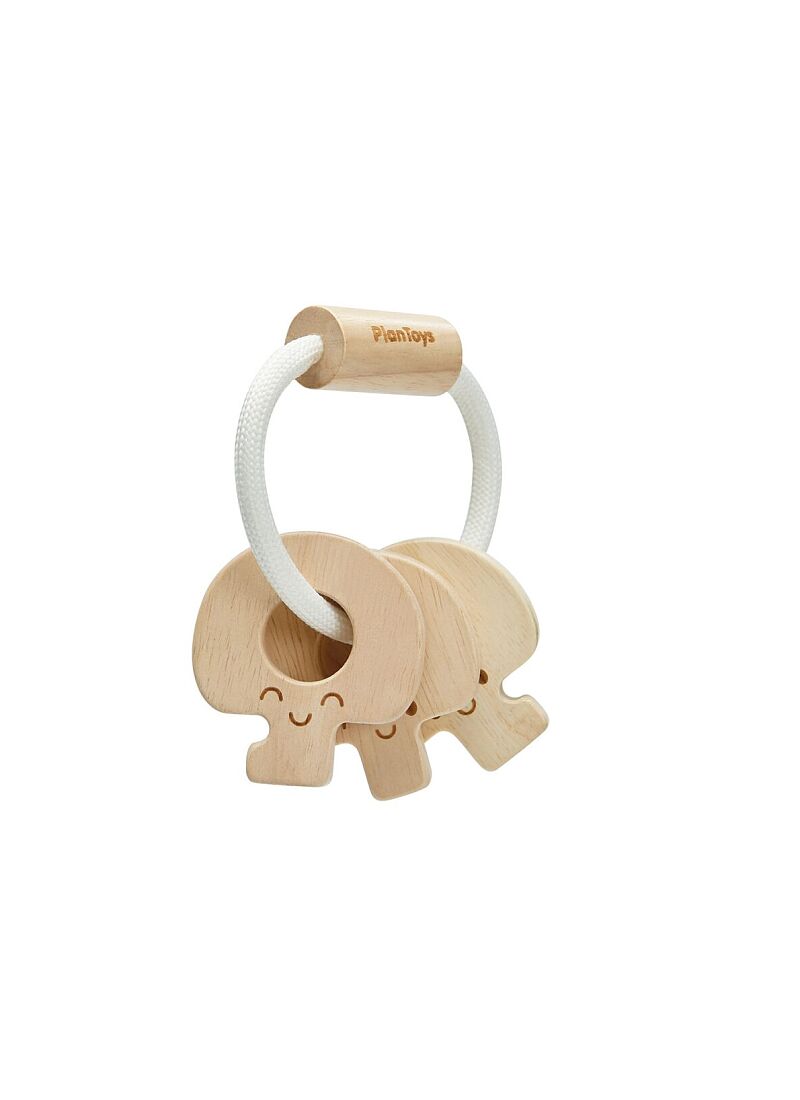 WOODEN RATTLE KEYS NATURAL