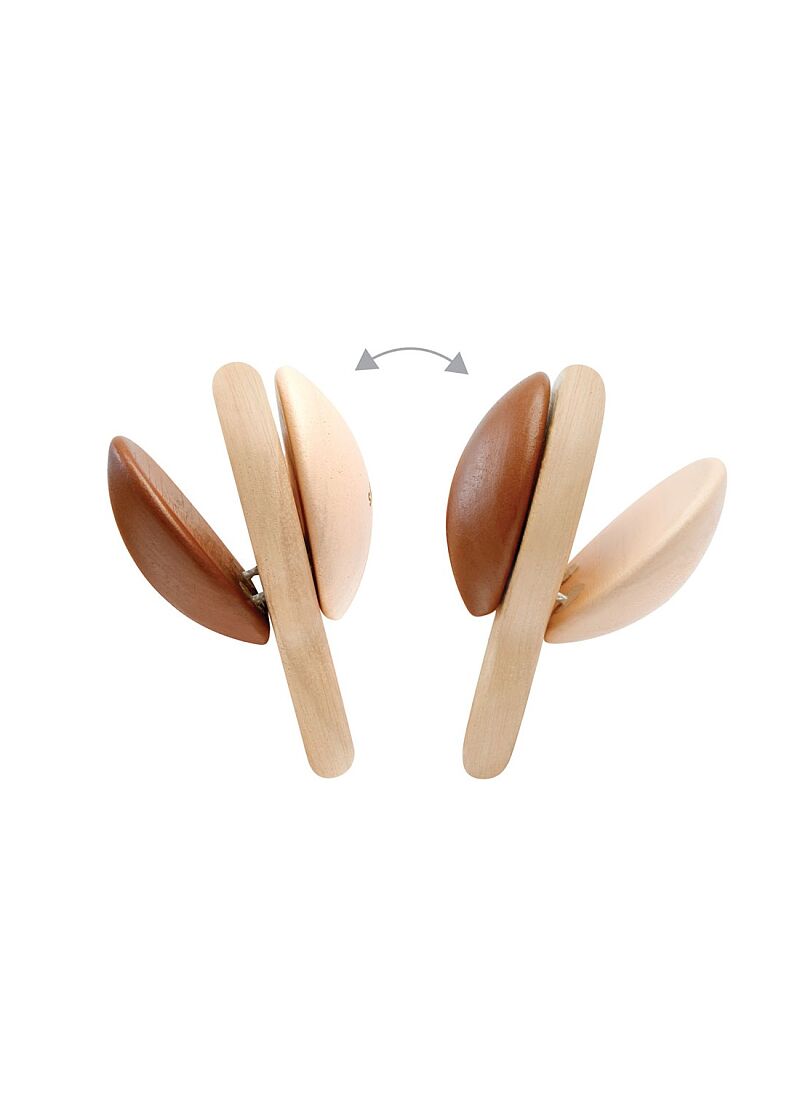 WOODEN CLAPPING ROLLER RUSTIC