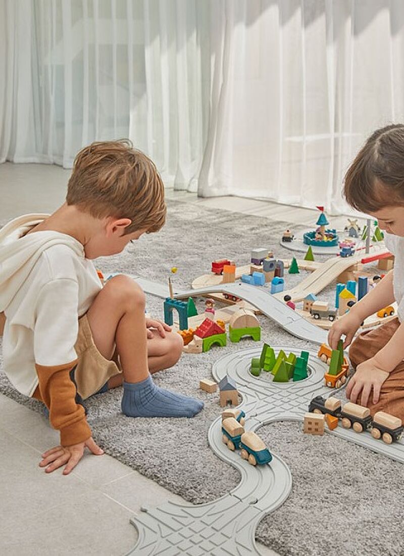 RUBBER ROAD & RAIL SYSTEM SET LARGE