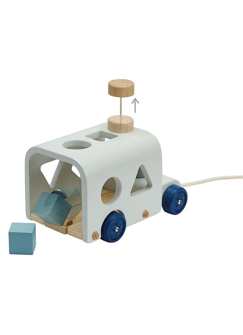 WOODEN SORTING BUS