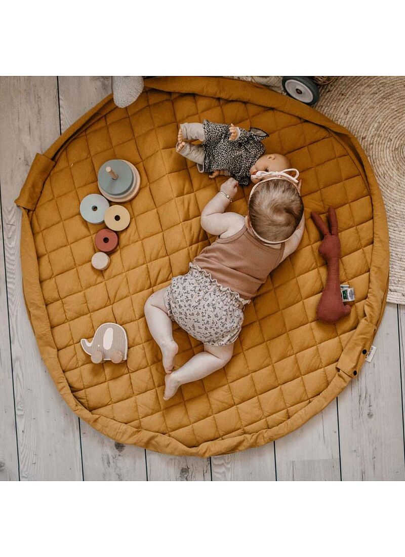 PLAY MAT-STORAGE MUSTARD CHAI TEA