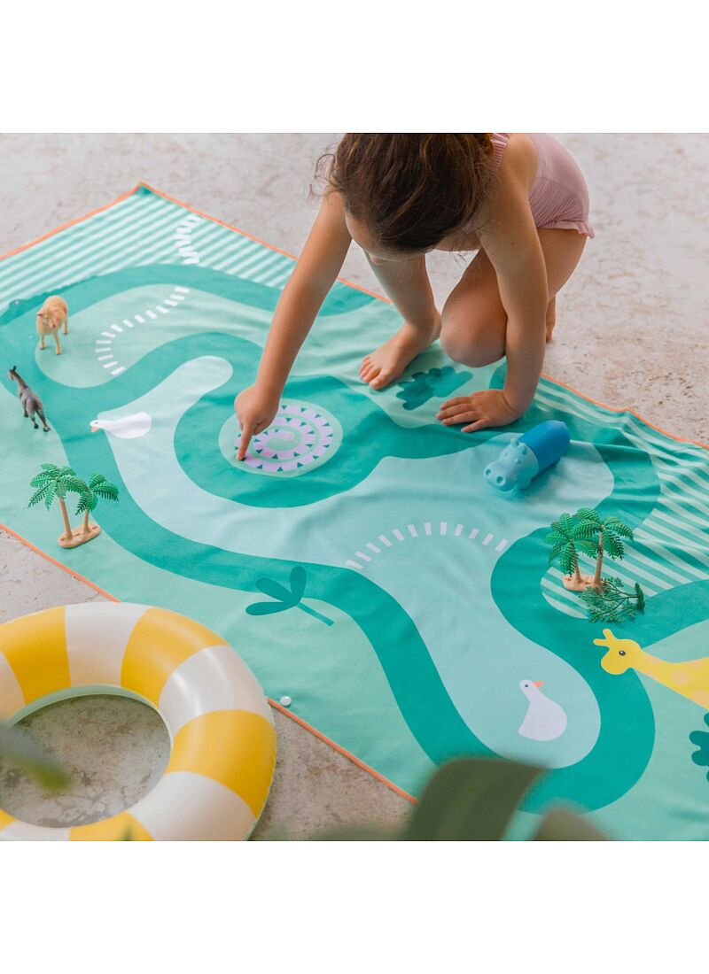 CHILDREN'S BEACH TOWEL SAFARI