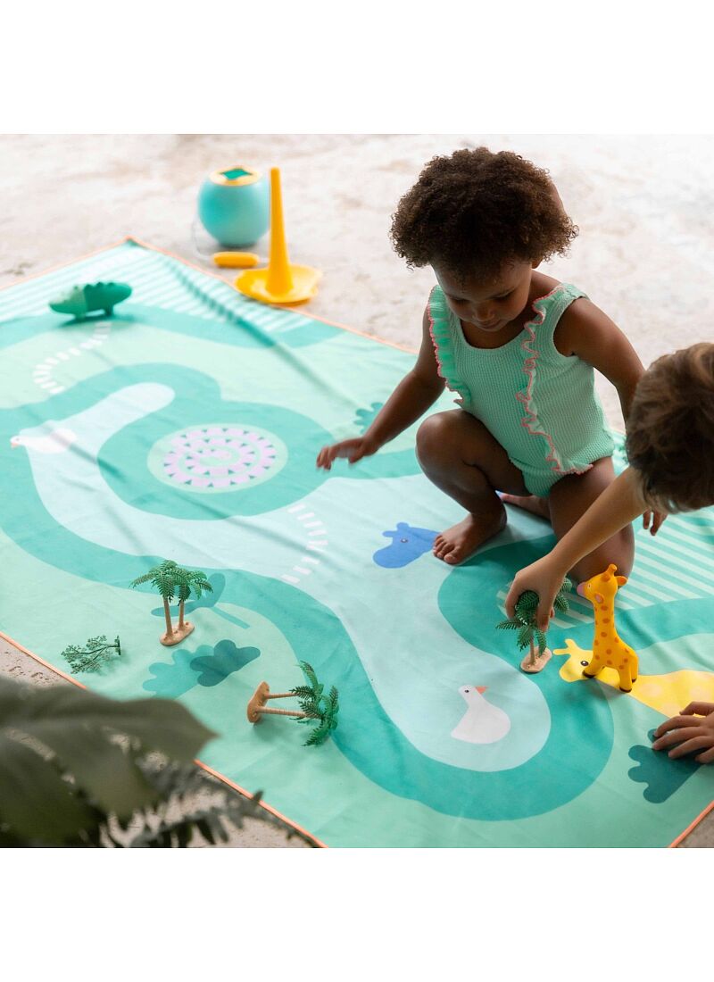 CHILDREN'S BEACH TOWEL SAFARI