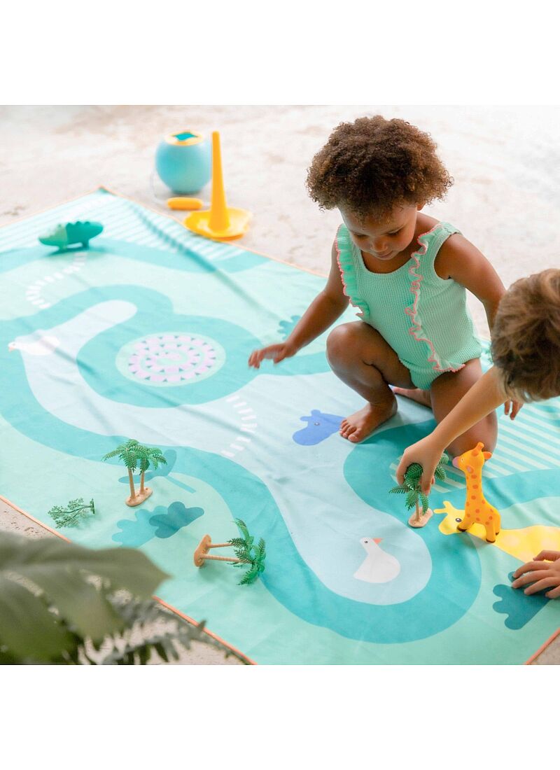 CHILDREN'S BEACH TOWEL SAFARI