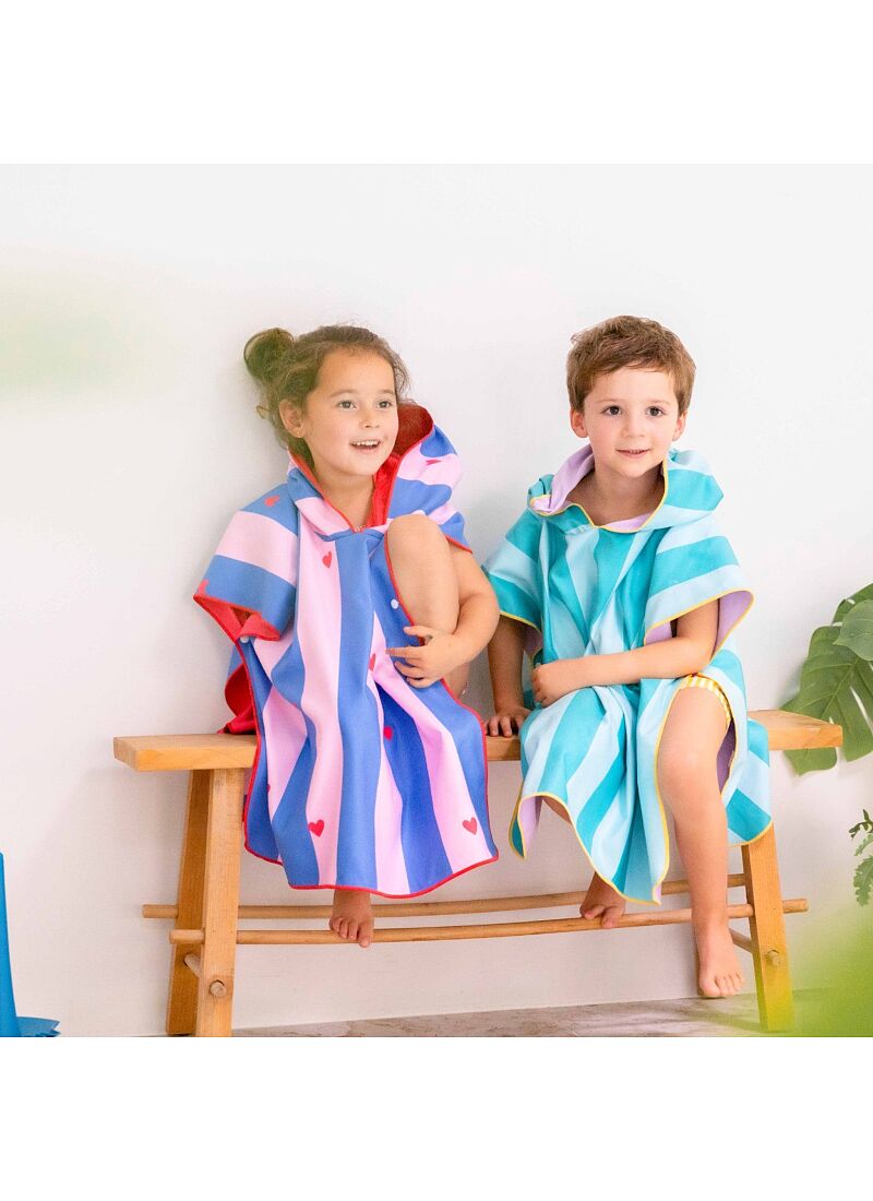 KIDS PONCHO CHERRY