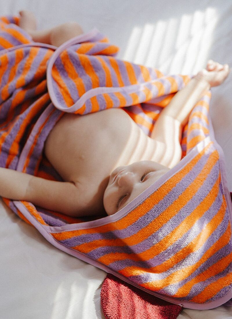 BATHROBE TOWEL TEDDY BEAR LAVENDER