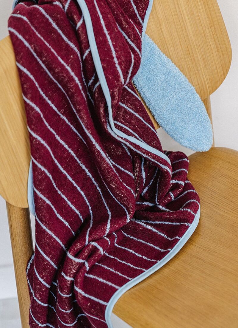 BATHROBE BUNNY BURGUNDY