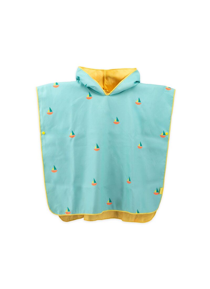 KIDS PONCHO BANANA BLUE