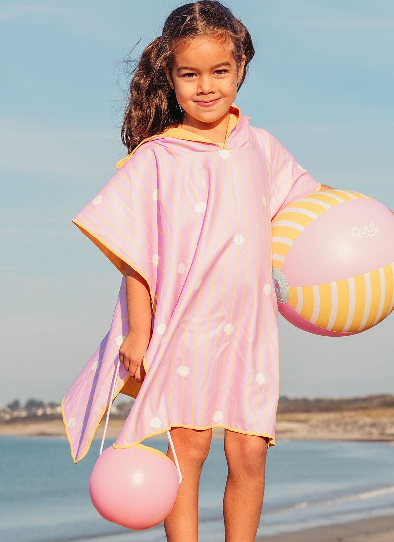 KIDS PONCHO BANANA PINK