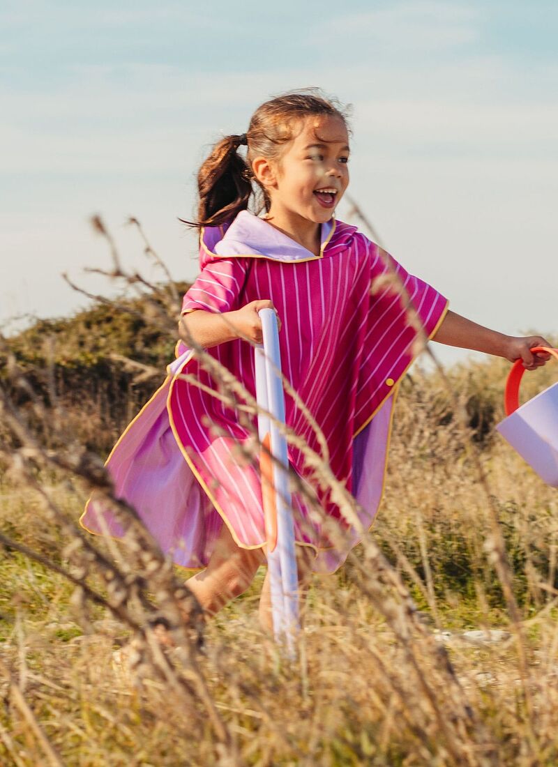 KIDS PONCHO BURGUNDY