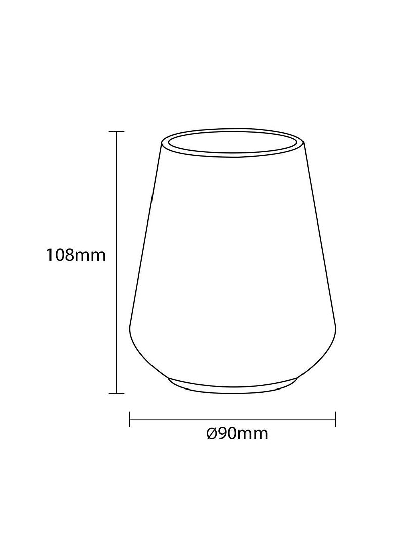 CUP CONICAL BLACK