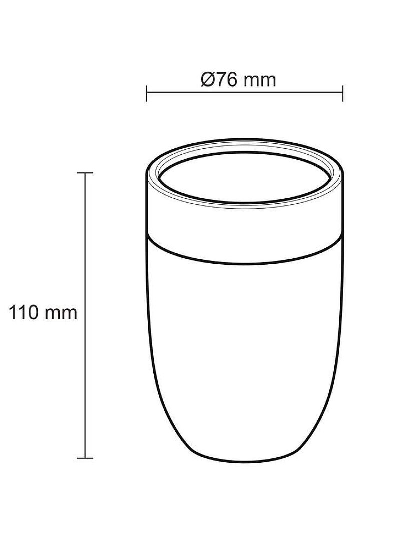 CUP BLOOM BLACK