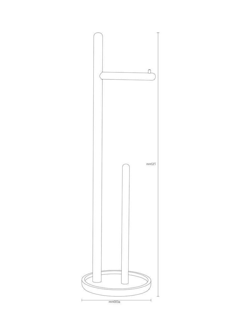 FLOOR-STANDING MAPPING RACK WITH PLACE FOR SPARE ROLLS INDUSTRIAL CHROME