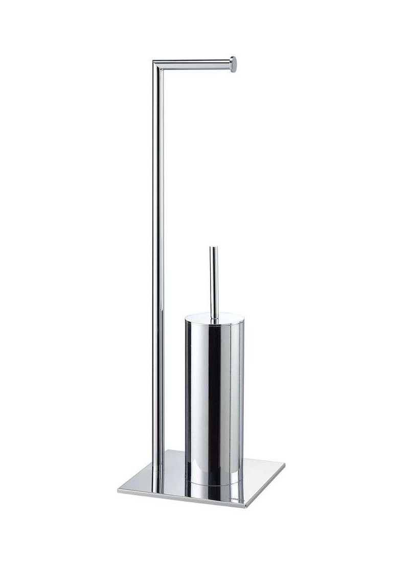TOILET PAPER STAND & PEGAL CHROME