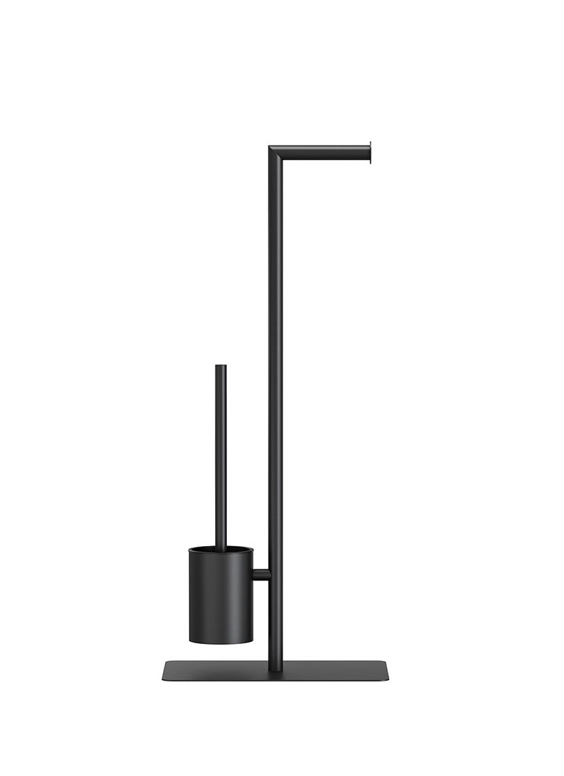 TOILET PAPER STAND & PEGAL BRIX BLACK