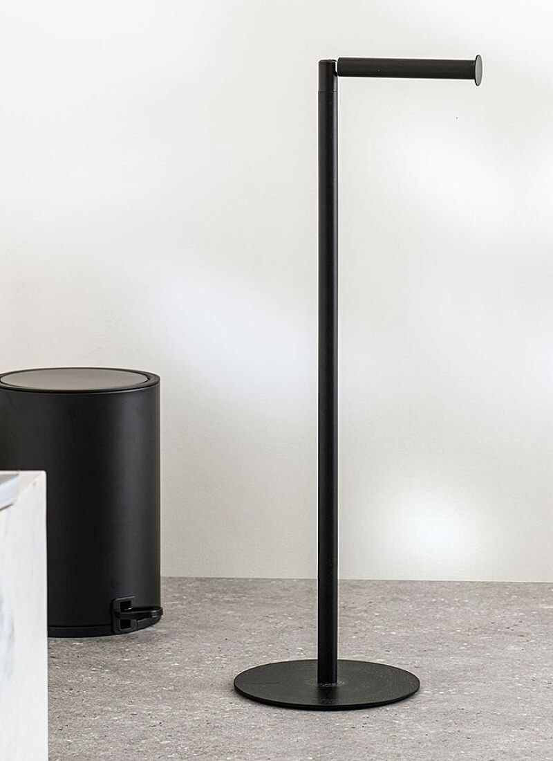 FLOOR-STANDING MAPPING RACK WITH PLACE FOR SPARE ROLLS INDUSTRIAL BLACK