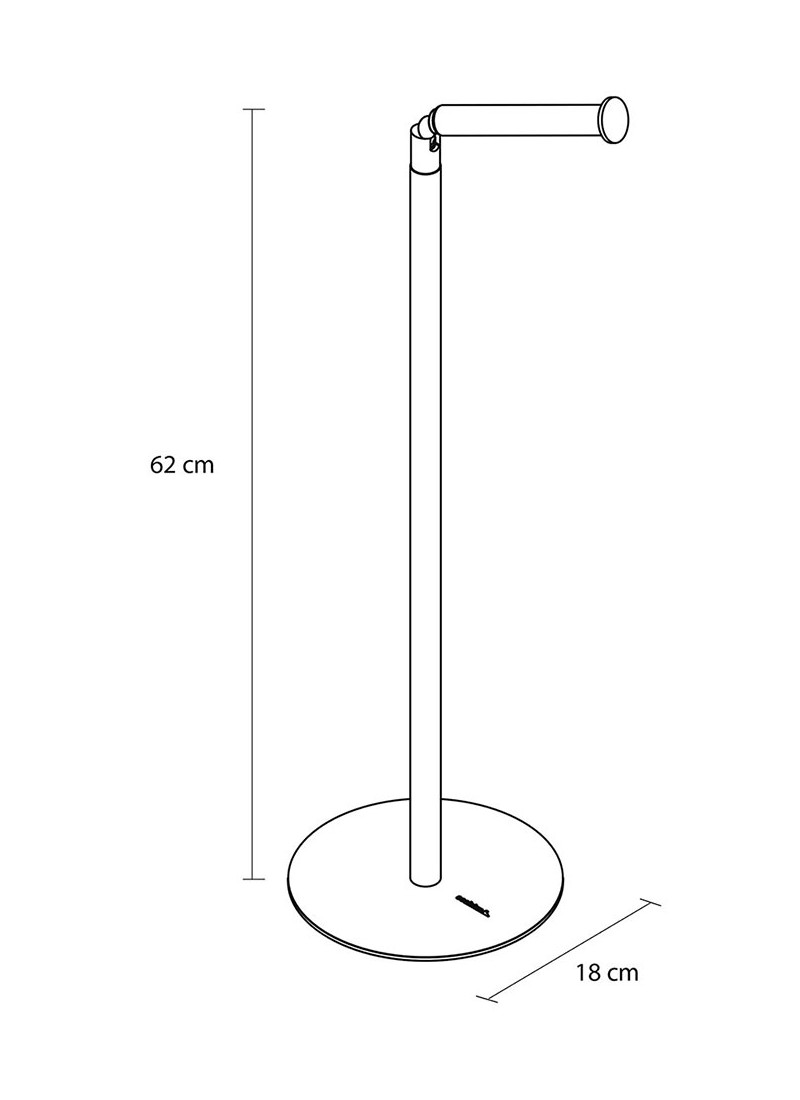 FLOOR-STANDING MAPPING RACK WITH PLACE FOR SPARE ROLLS INDUSTRIAL BLACK