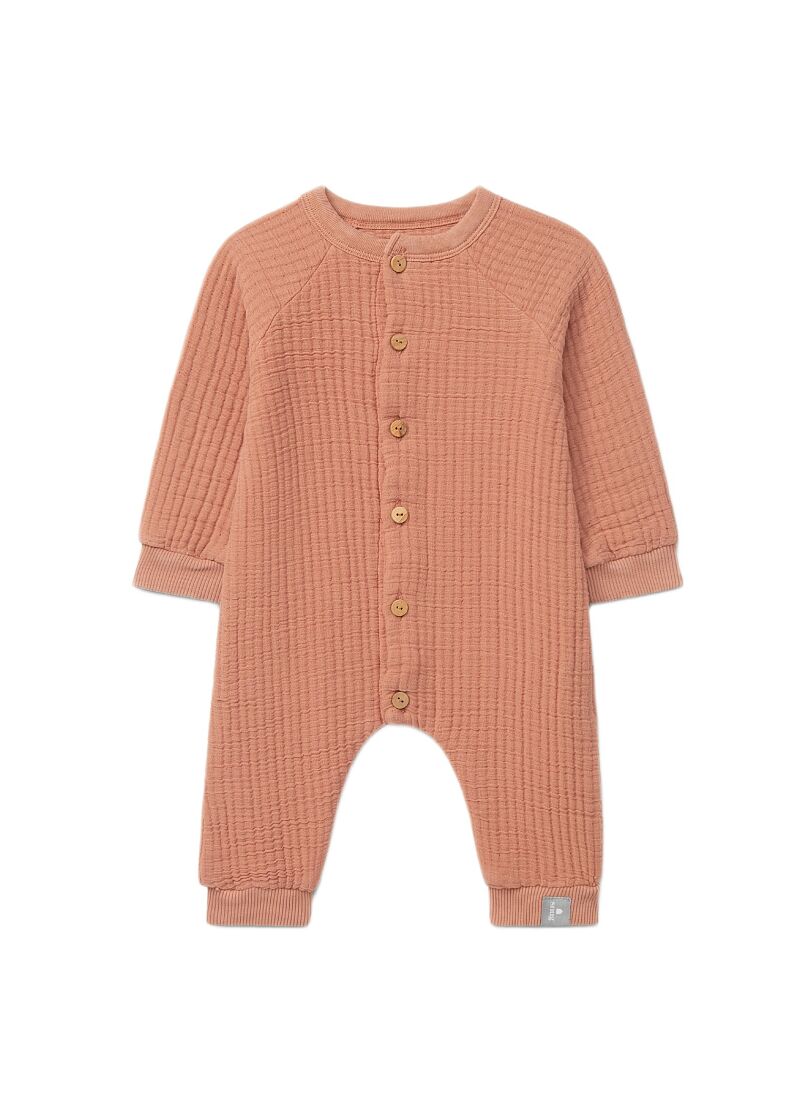 LONG-SLEEVED JUMPSUIT DARK PINK