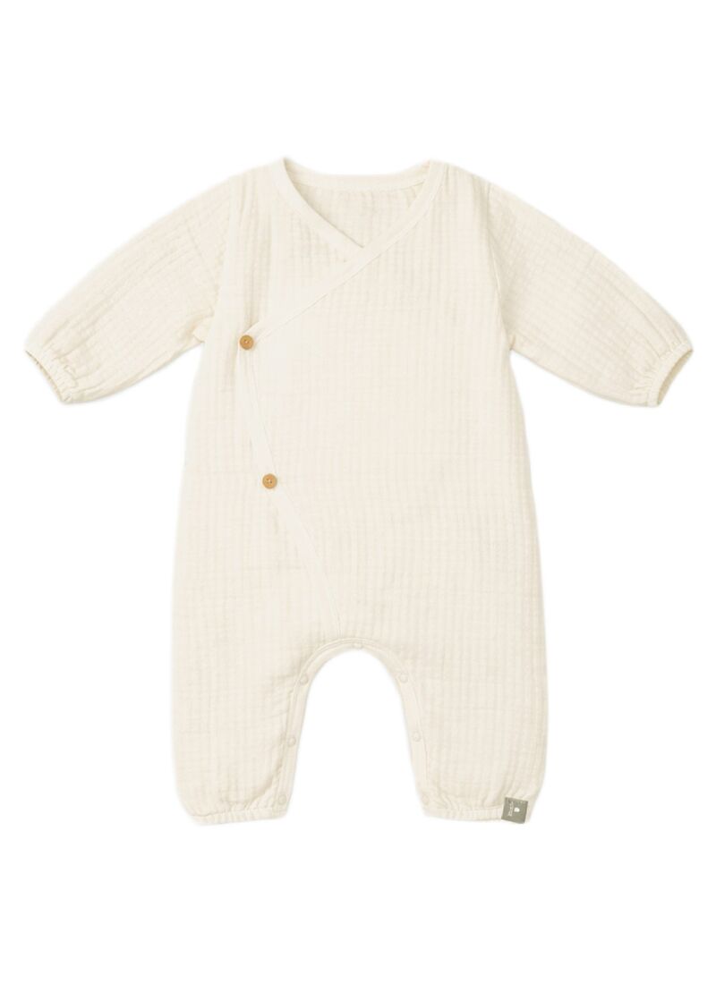 LONG-SLEEVED JUMPSUIT NATURAL