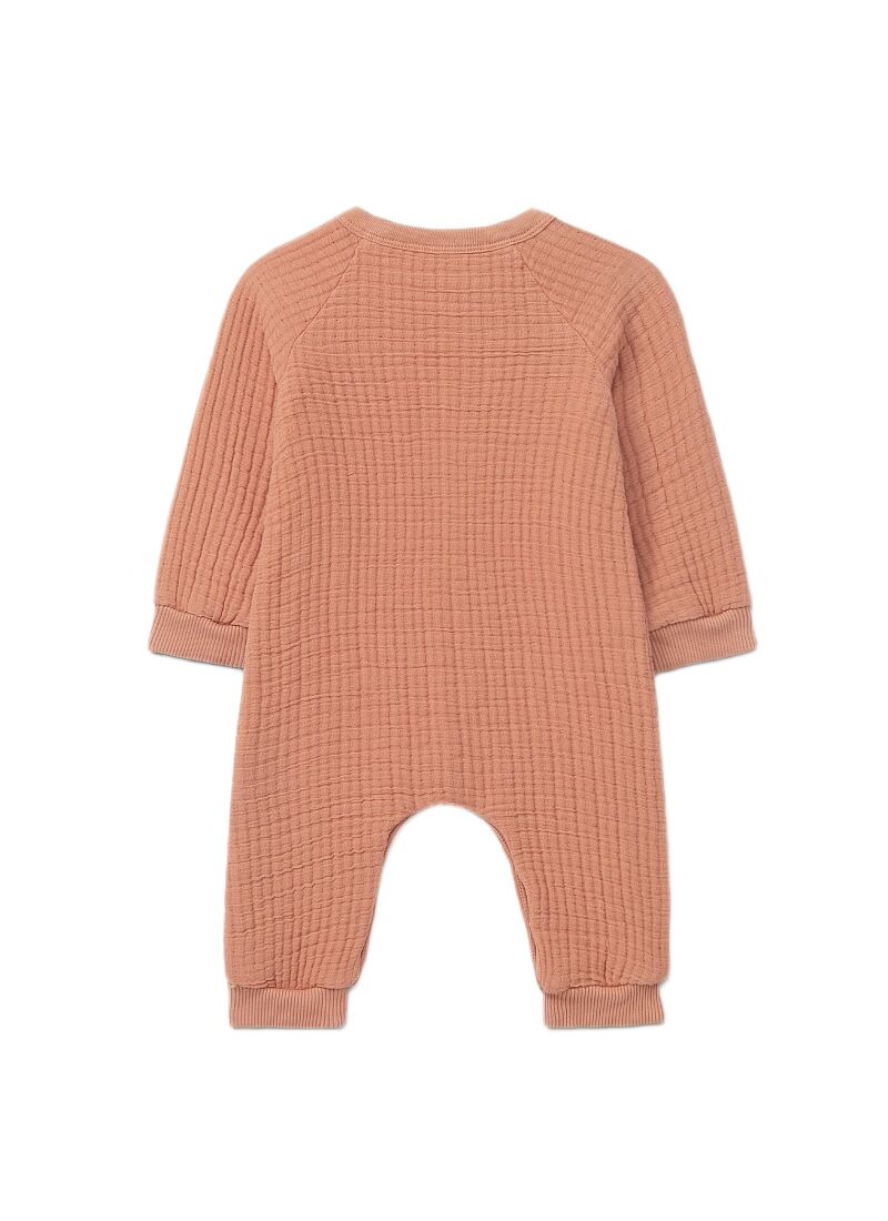 LONG-SLEEVED JUMPSUIT DARK PINK