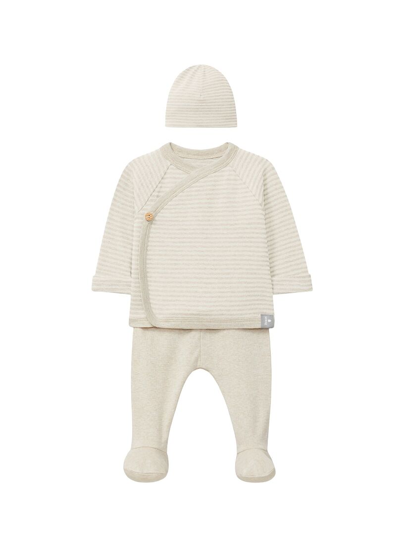 SWEATER PANTS AND HAT SET NATURAL